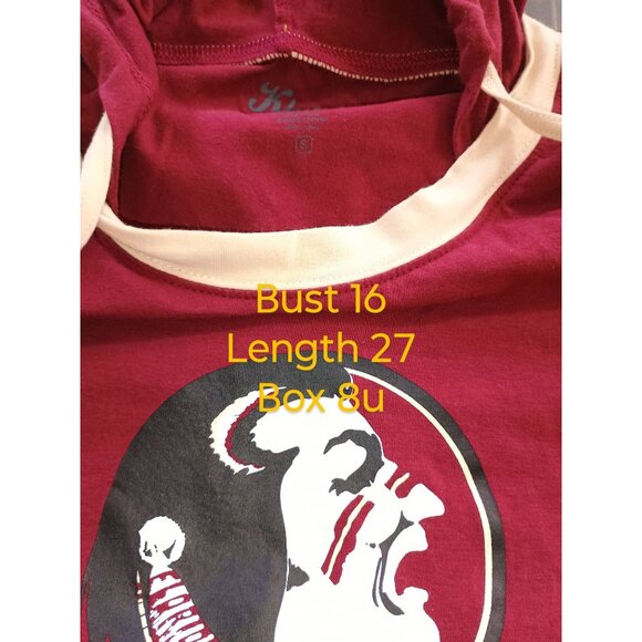 Florida State Seminoles Maternity Womens Long-Sleeve Hooded Tunic Top S By Klutc - Picture 11 of 11